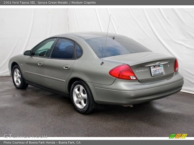 Spruce Green Metallic / Medium Graphite 2001 Ford Taurus SES