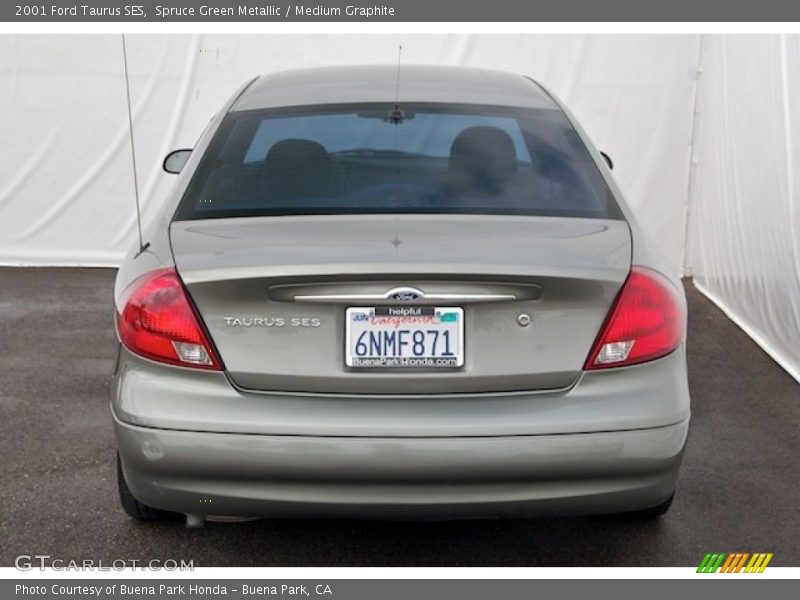 Spruce Green Metallic / Medium Graphite 2001 Ford Taurus SES