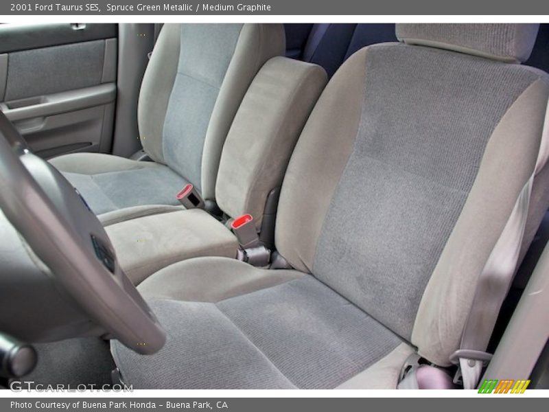 Spruce Green Metallic / Medium Graphite 2001 Ford Taurus SES