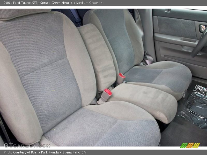 Spruce Green Metallic / Medium Graphite 2001 Ford Taurus SES
