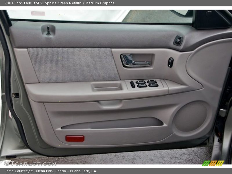 Spruce Green Metallic / Medium Graphite 2001 Ford Taurus SES