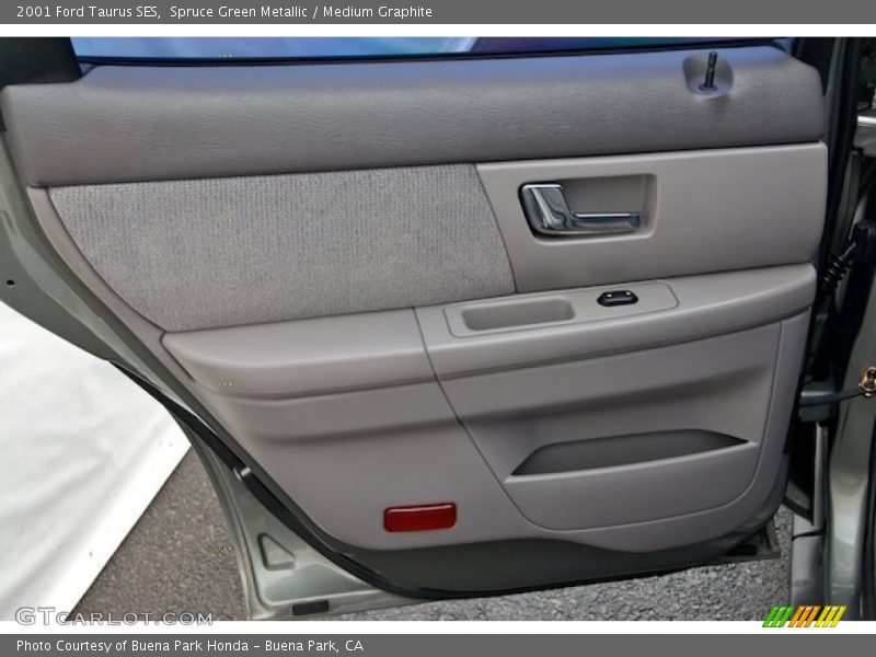 Spruce Green Metallic / Medium Graphite 2001 Ford Taurus SES