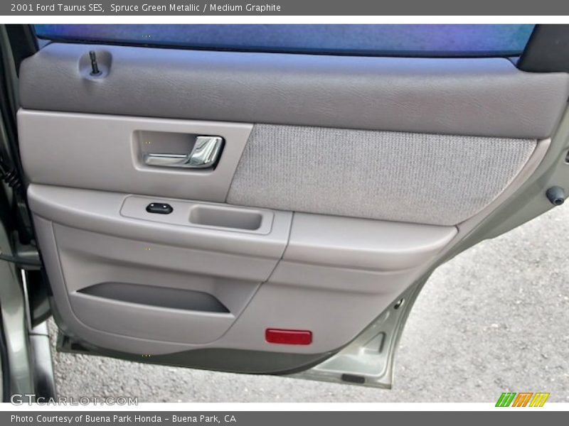 Spruce Green Metallic / Medium Graphite 2001 Ford Taurus SES