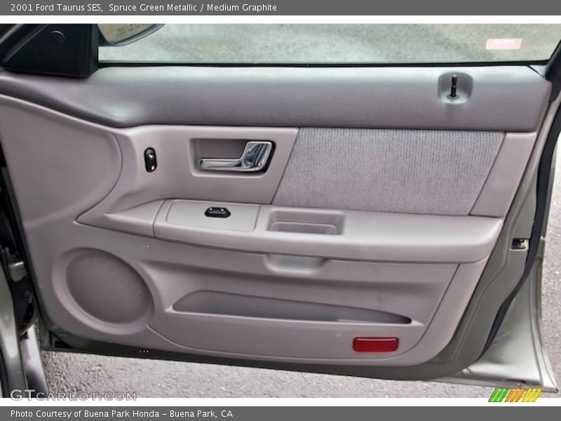 Spruce Green Metallic / Medium Graphite 2001 Ford Taurus SES