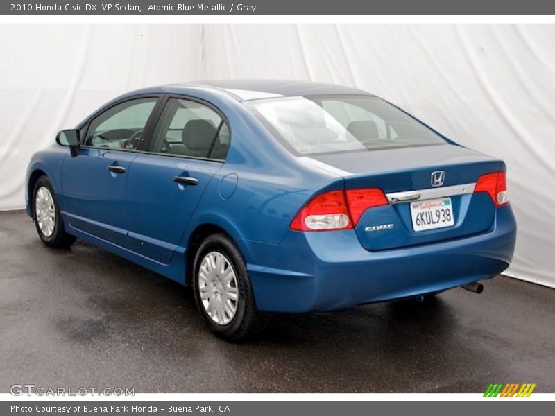 Atomic Blue Metallic / Gray 2010 Honda Civic DX-VP Sedan