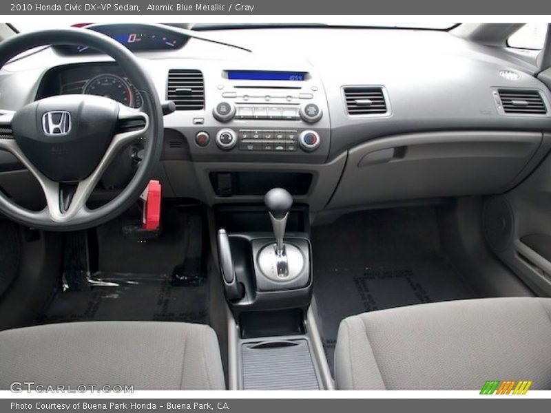 Atomic Blue Metallic / Gray 2010 Honda Civic DX-VP Sedan
