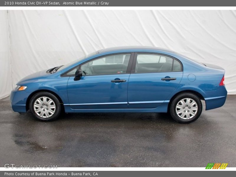 Atomic Blue Metallic / Gray 2010 Honda Civic DX-VP Sedan