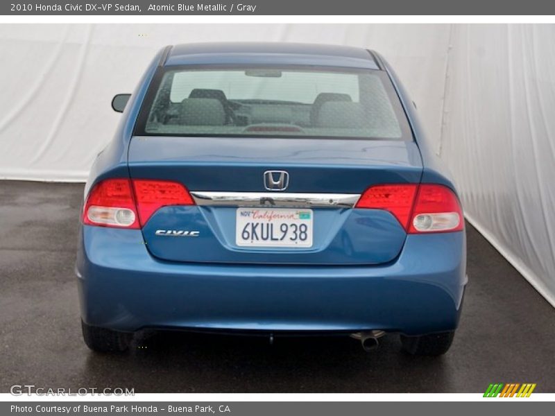 Atomic Blue Metallic / Gray 2010 Honda Civic DX-VP Sedan