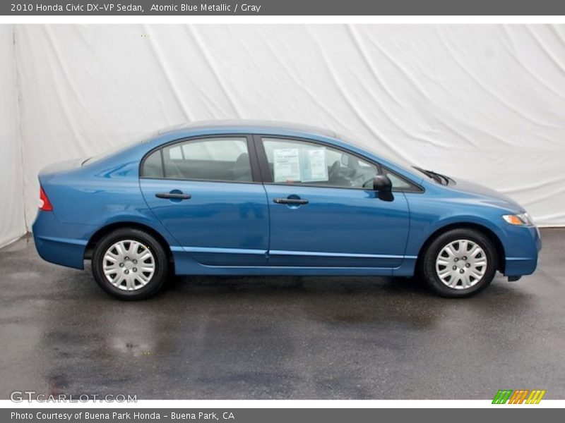 Atomic Blue Metallic / Gray 2010 Honda Civic DX-VP Sedan