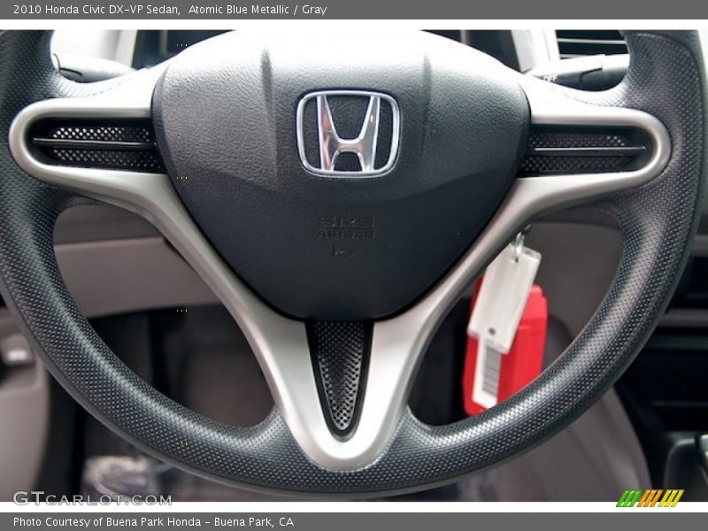 Atomic Blue Metallic / Gray 2010 Honda Civic DX-VP Sedan