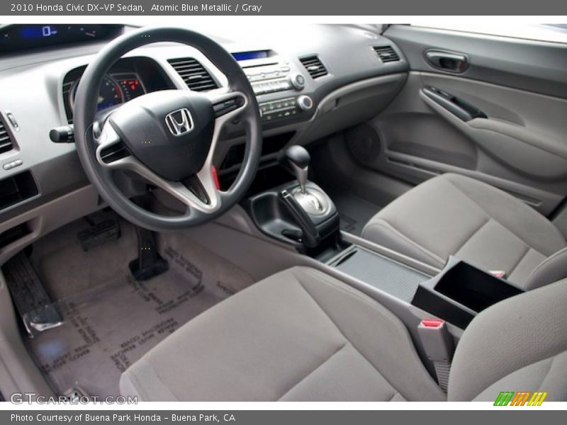  2010 Civic DX-VP Sedan Gray Interior