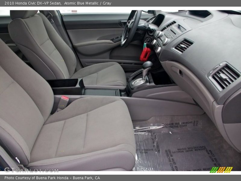 Atomic Blue Metallic / Gray 2010 Honda Civic DX-VP Sedan