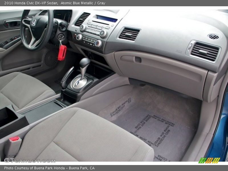 Atomic Blue Metallic / Gray 2010 Honda Civic DX-VP Sedan