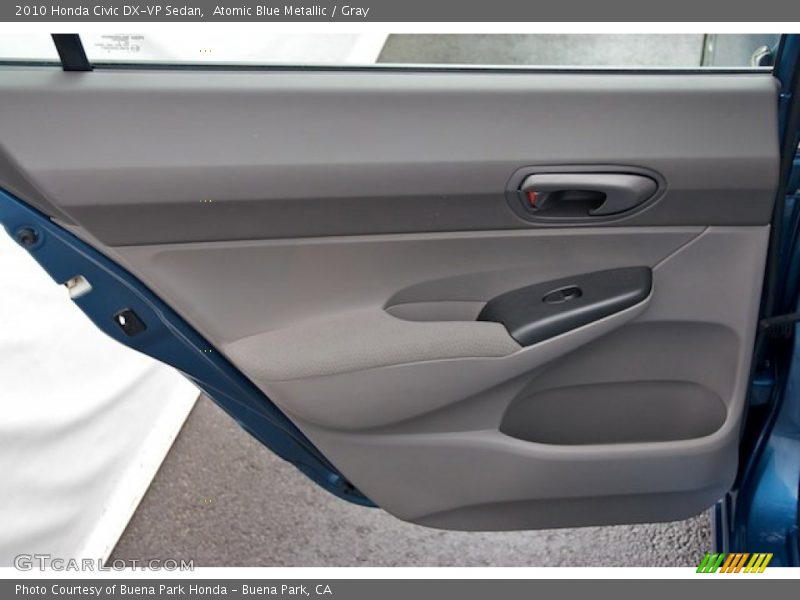 Atomic Blue Metallic / Gray 2010 Honda Civic DX-VP Sedan