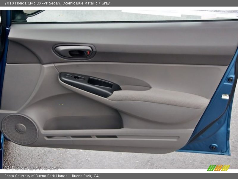 Atomic Blue Metallic / Gray 2010 Honda Civic DX-VP Sedan