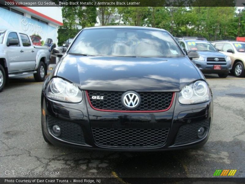 Deep Black Metallic / Anthracite Black Leather 2009 Volkswagen GLI Sedan