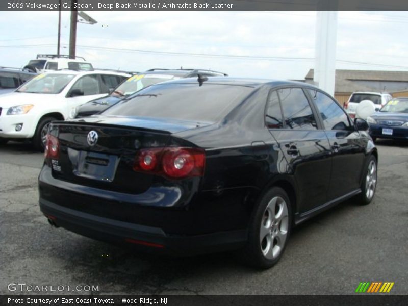 Deep Black Metallic / Anthracite Black Leather 2009 Volkswagen GLI Sedan