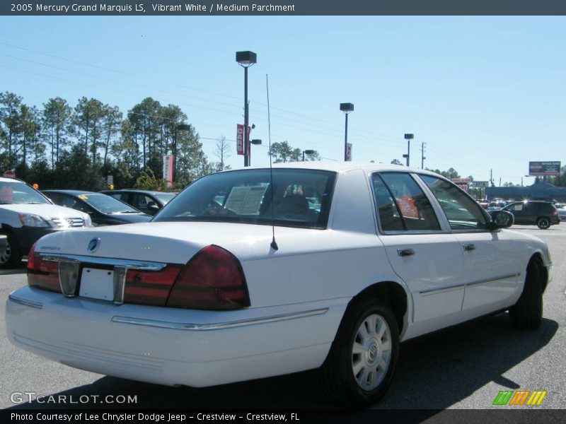 Vibrant White / Medium Parchment 2005 Mercury Grand Marquis LS