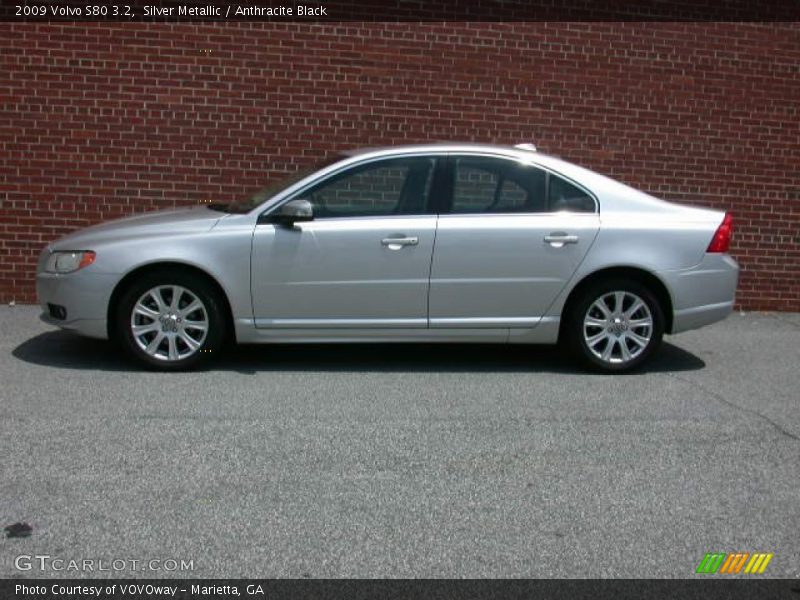 Silver Metallic / Anthracite Black 2009 Volvo S80 3.2