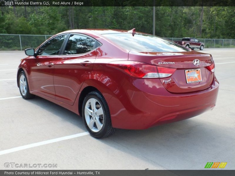 Red Allure / Beige 2011 Hyundai Elantra GLS