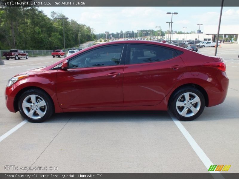 Red Allure / Beige 2011 Hyundai Elantra GLS