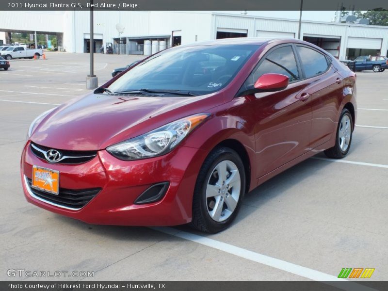 Red Allure / Beige 2011 Hyundai Elantra GLS