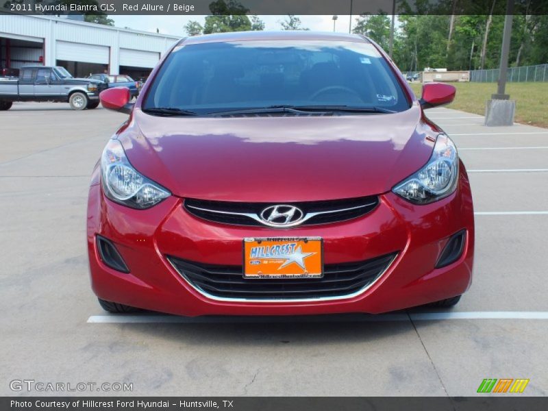 Red Allure / Beige 2011 Hyundai Elantra GLS