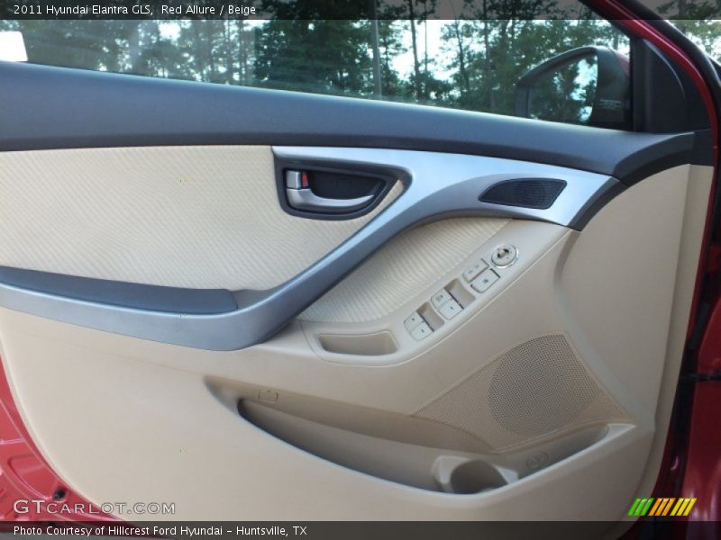 Red Allure / Beige 2011 Hyundai Elantra GLS