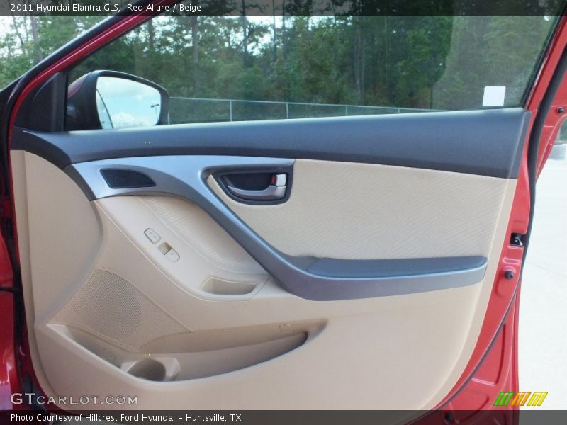 Red Allure / Beige 2011 Hyundai Elantra GLS
