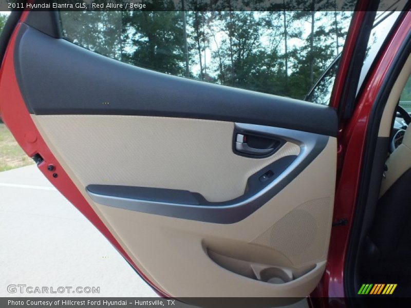Red Allure / Beige 2011 Hyundai Elantra GLS