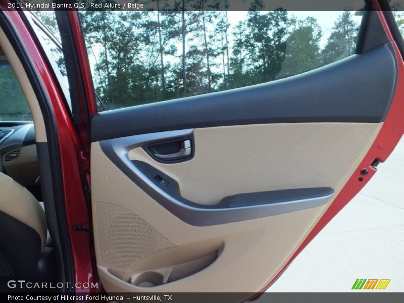 Red Allure / Beige 2011 Hyundai Elantra GLS
