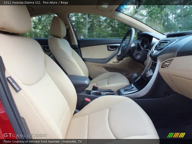 Red Allure / Beige 2011 Hyundai Elantra GLS