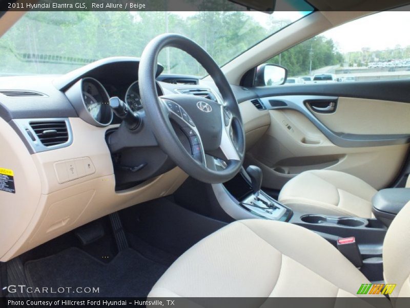 Red Allure / Beige 2011 Hyundai Elantra GLS
