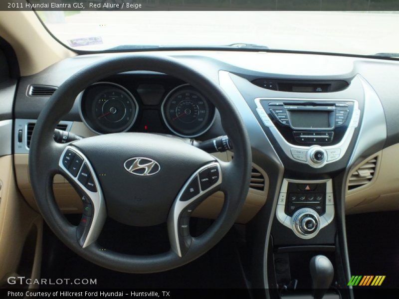 Red Allure / Beige 2011 Hyundai Elantra GLS