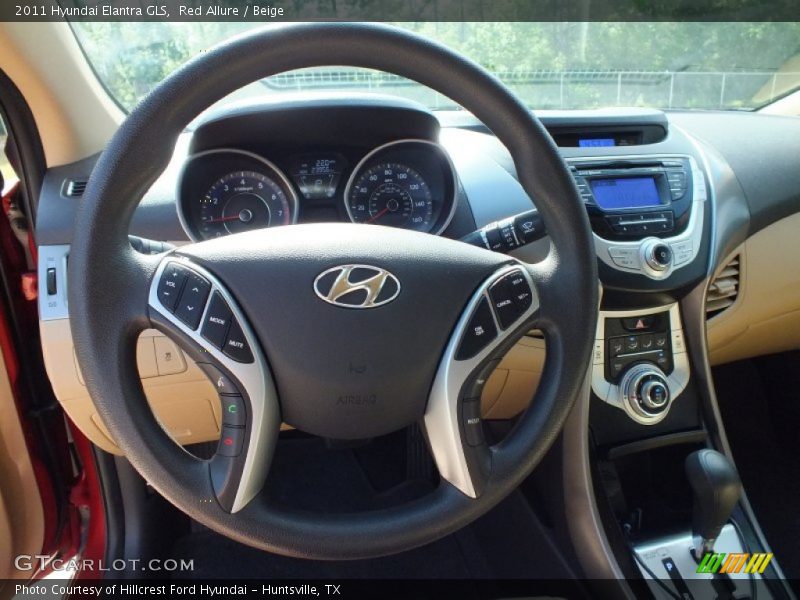 Red Allure / Beige 2011 Hyundai Elantra GLS