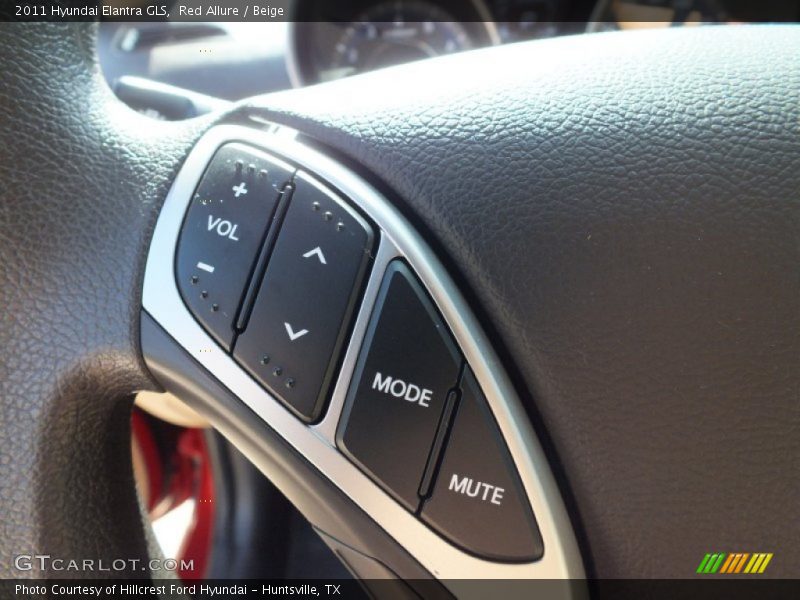 Red Allure / Beige 2011 Hyundai Elantra GLS