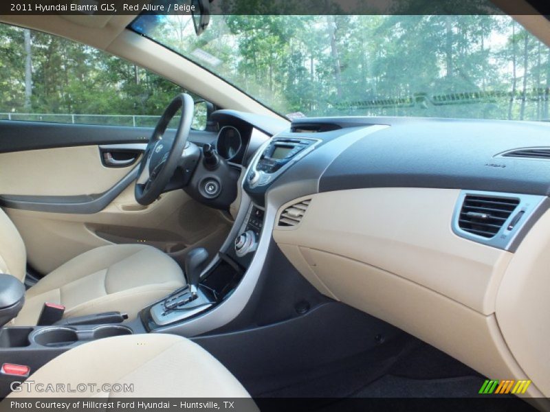 Red Allure / Beige 2011 Hyundai Elantra GLS