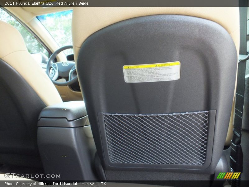 Red Allure / Beige 2011 Hyundai Elantra GLS