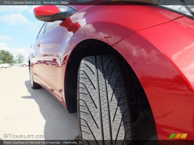 Red Allure / Beige 2011 Hyundai Elantra GLS