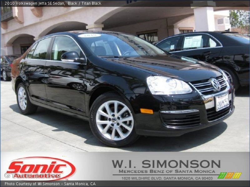 Black / Titan Black 2010 Volkswagen Jetta SE Sedan