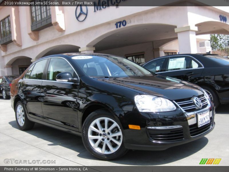 Black / Titan Black 2010 Volkswagen Jetta SE Sedan