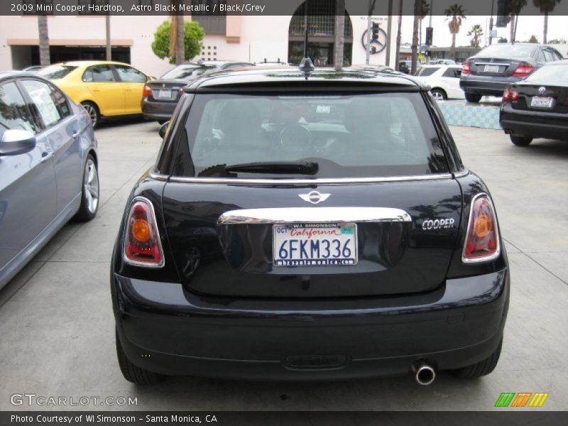 Astro Black Metallic / Black/Grey 2009 Mini Cooper Hardtop