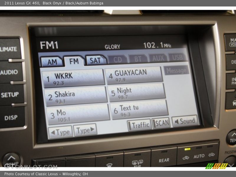 Black Onyx / Black/Auburn Bubinga 2011 Lexus GX 460