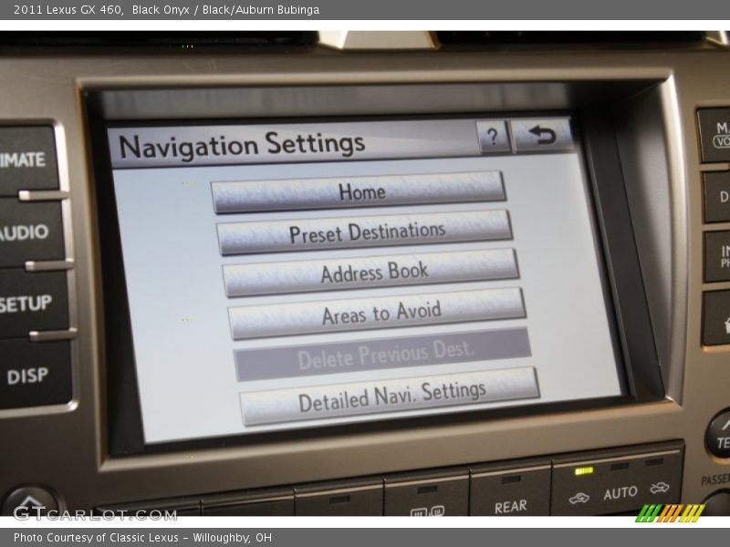 Black Onyx / Black/Auburn Bubinga 2011 Lexus GX 460