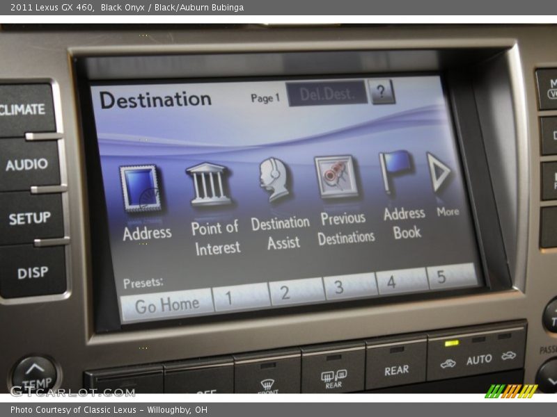 Black Onyx / Black/Auburn Bubinga 2011 Lexus GX 460