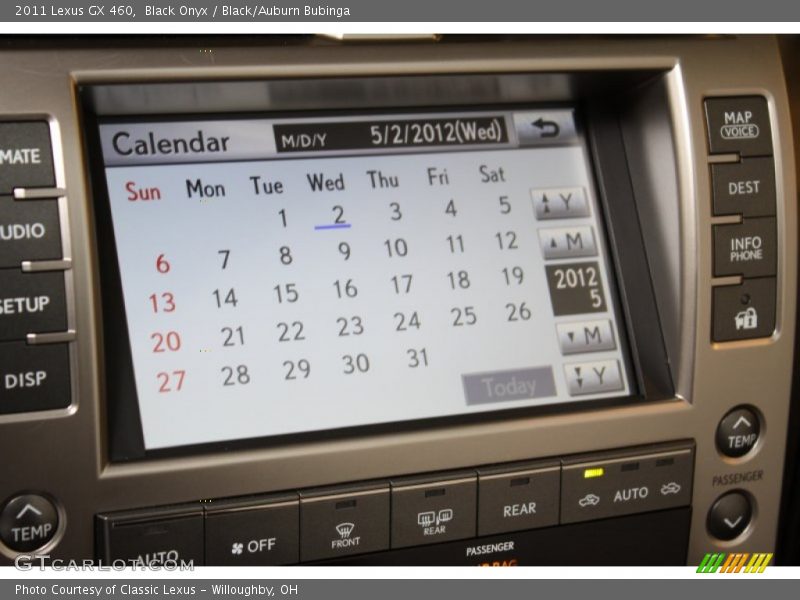 Black Onyx / Black/Auburn Bubinga 2011 Lexus GX 460