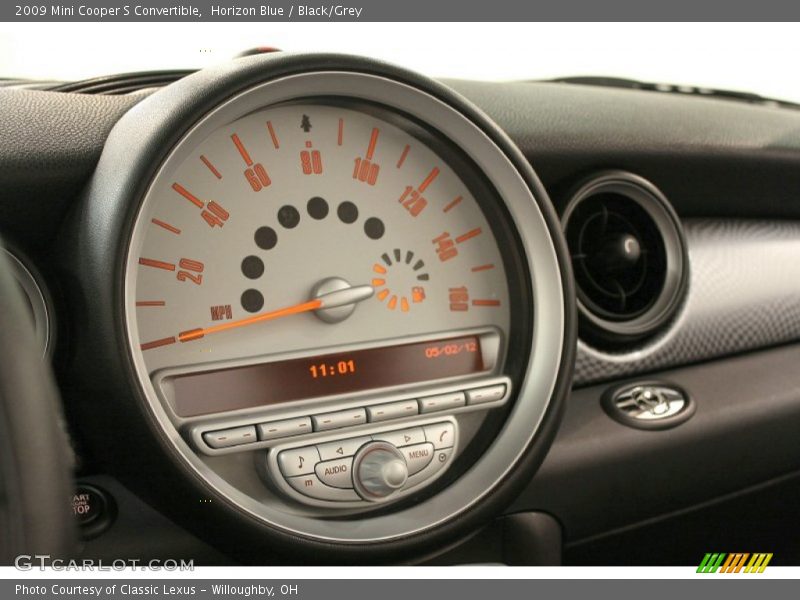 Horizon Blue / Black/Grey 2009 Mini Cooper S Convertible