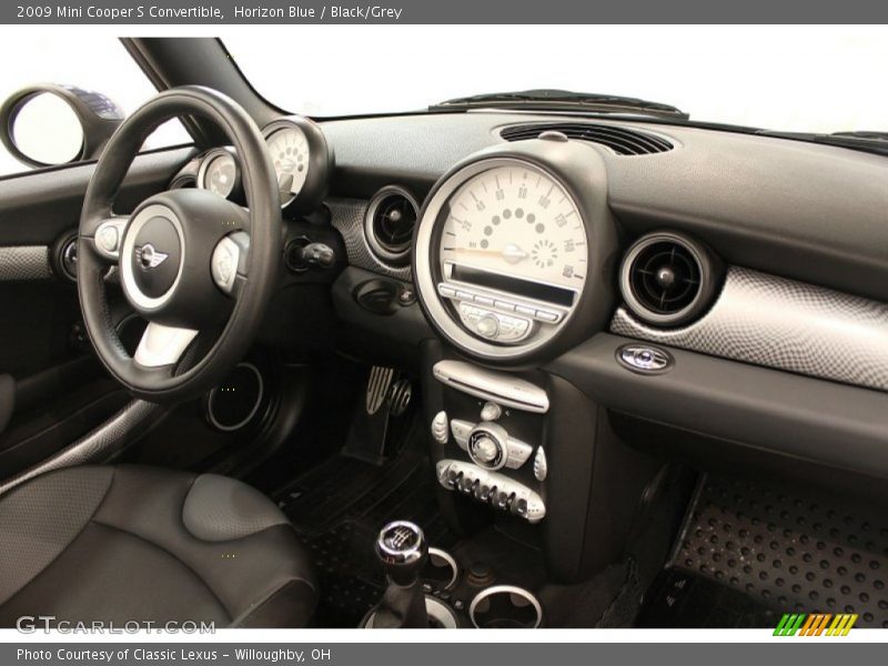 Horizon Blue / Black/Grey 2009 Mini Cooper S Convertible