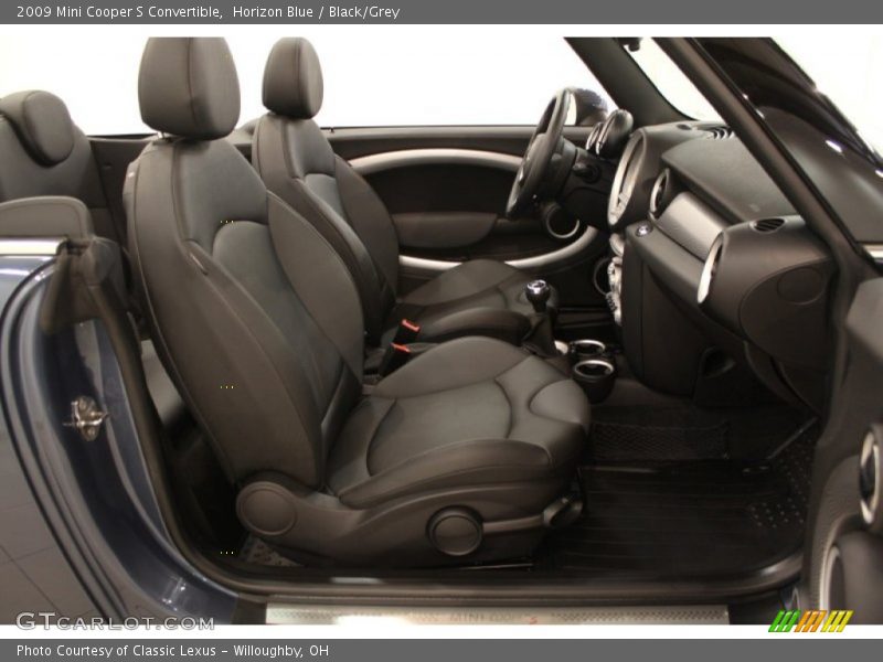 Horizon Blue / Black/Grey 2009 Mini Cooper S Convertible