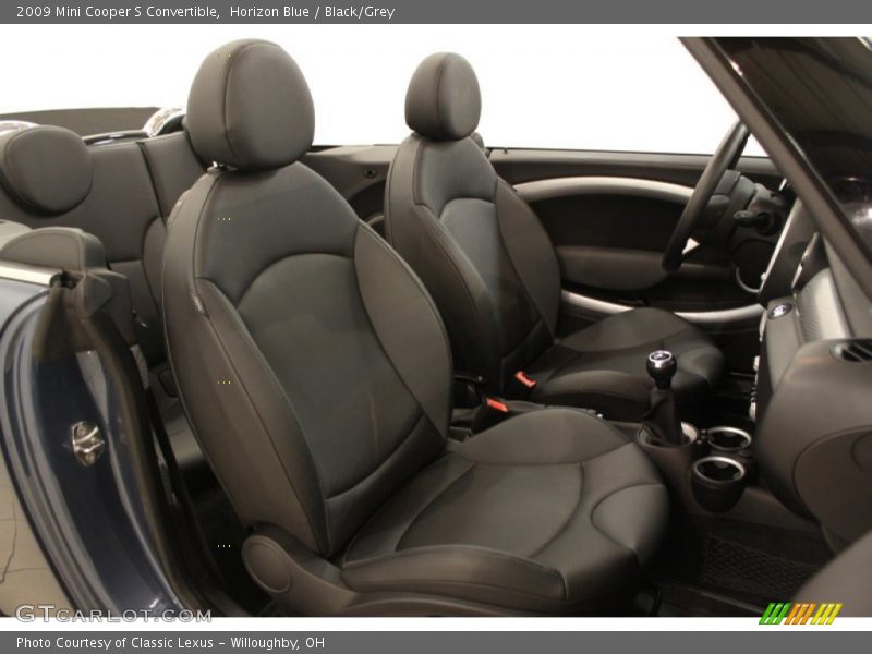 Horizon Blue / Black/Grey 2009 Mini Cooper S Convertible